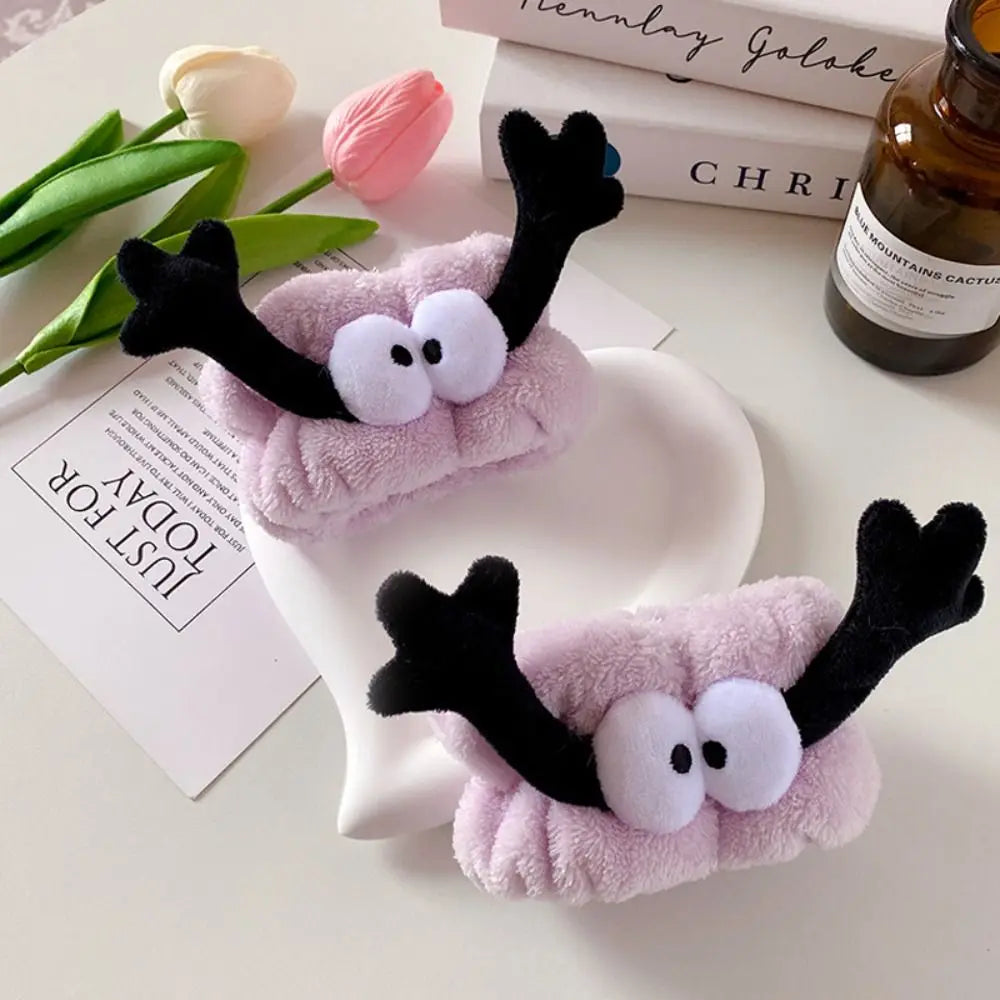 1Pair Cartoon Flannel Face Wash Hand Wrist Strap Reusable Sweatband Towel Band Flexible Face Wash Absorbent Water Wrist Strap