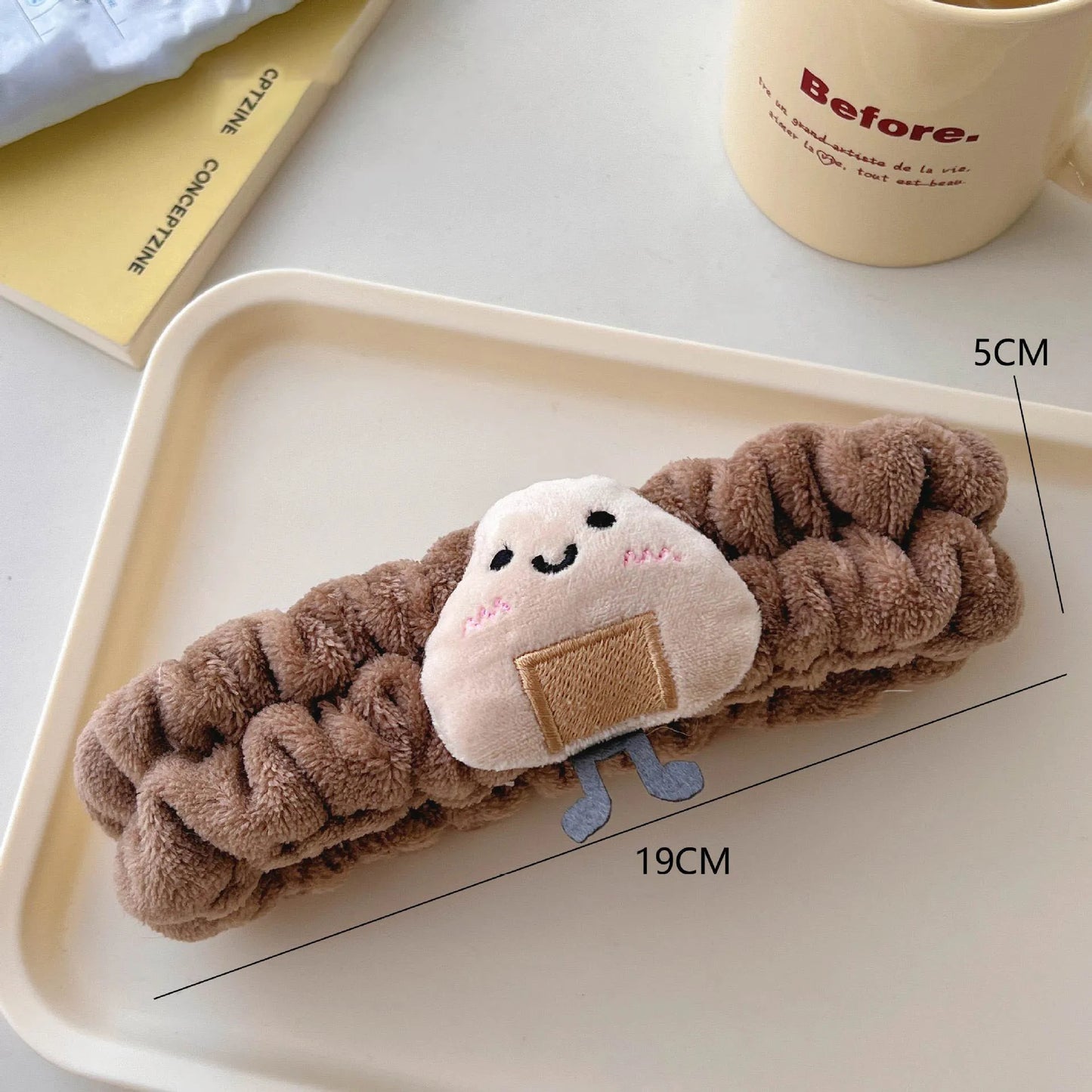 Cute Face Wash Hair Tie Wrist Atrap Children's Hand Washing Moisture-Proof Sleeves Warm Wrist Protection