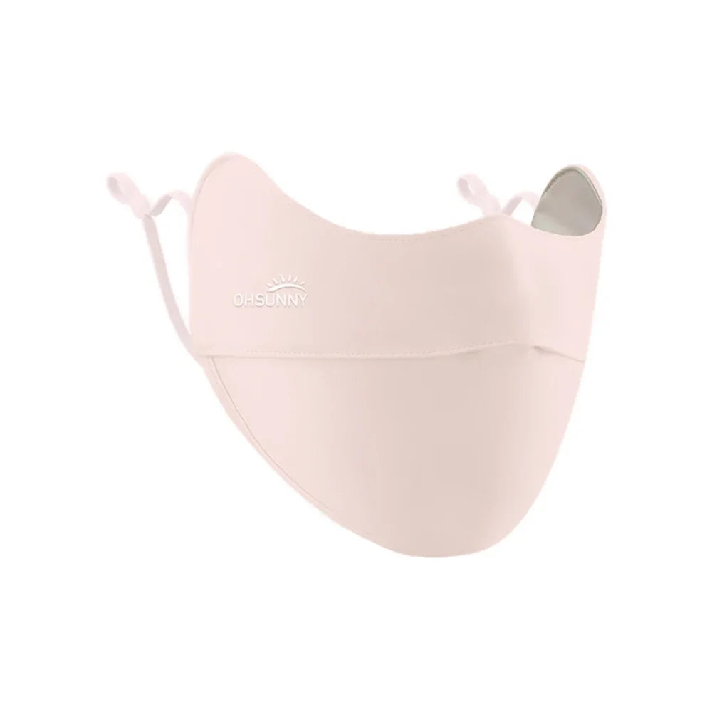 OhSunny Sun Protection Face Mask UPF 50+ Summer Outdoor Anti-UV Quick Dry Open Nose Masks Breathable Facial Mouth Cover