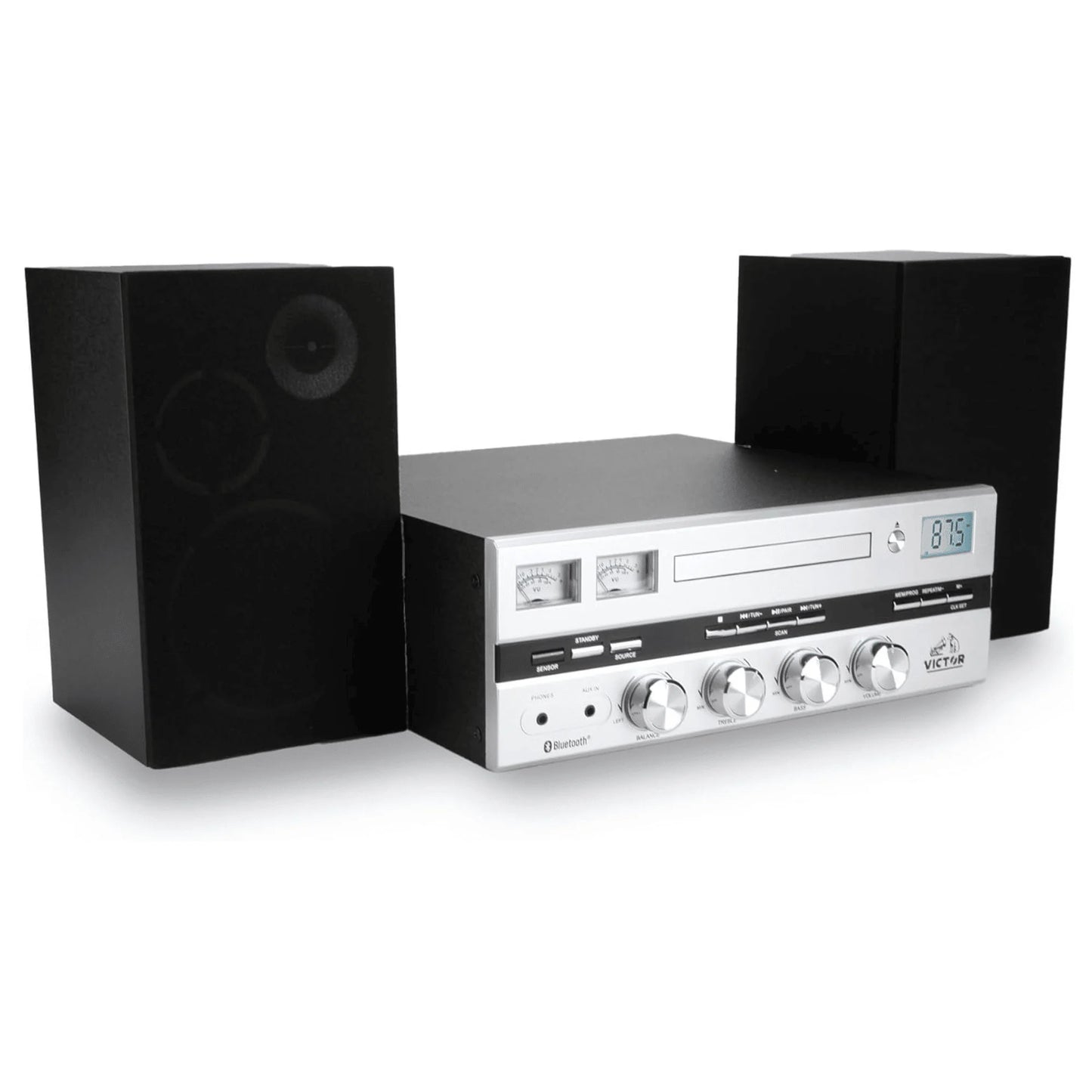 Victor Milwaukee II Desktop for Bluetooth Home Theater System with CD & Stereo Features