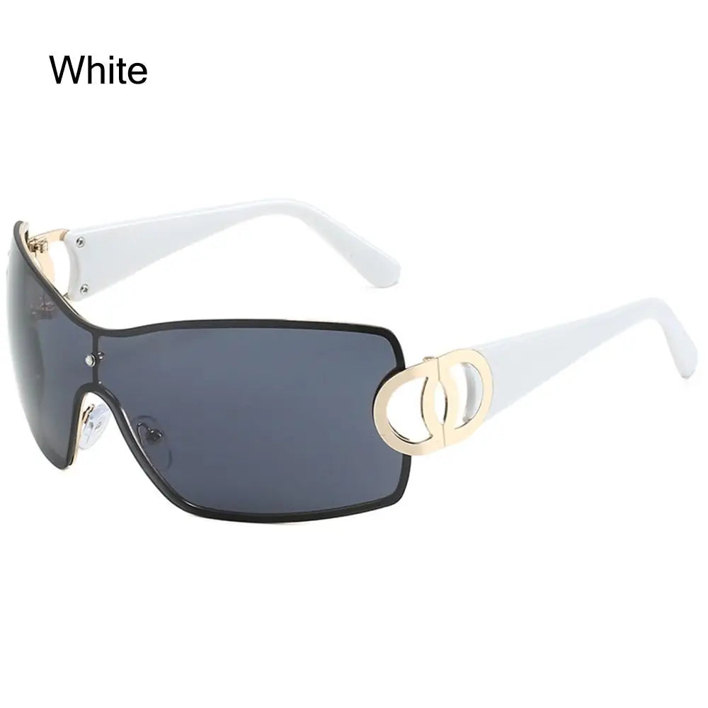 New Oversize Sports Men's Cycling Sun Glasses Punk One Piece Goggle Women 2000'S Brand Designer Sun Glasses Y2k Sunglasses