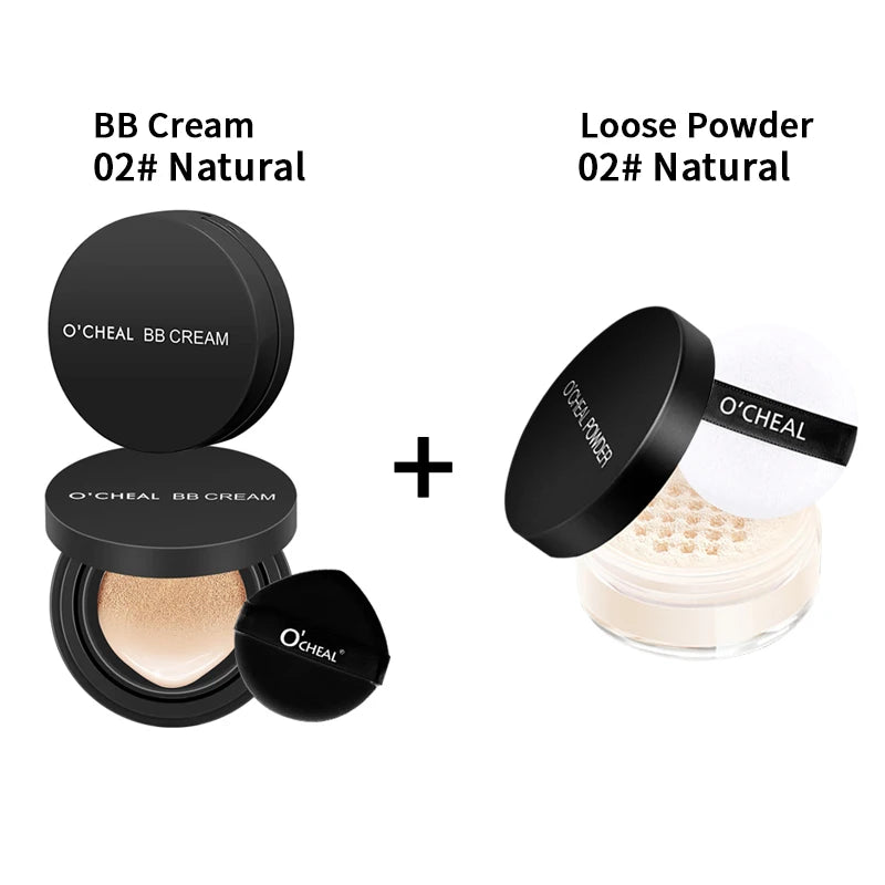 Whitening Girl Face Powder with Oil Control Loose Powder for Makeup Powder Color Waterproof Facial Powder Make Up Accessories