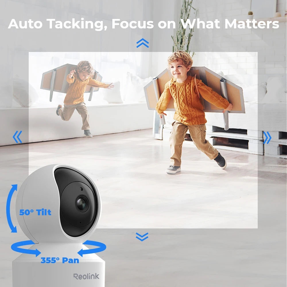 Reolink E1 Series Pro 4MP WiFi Camera Pan&Tilt 2-Way Audio Baby Monitor Indoor Cam AI Detection Home Video Surveillance Cameras