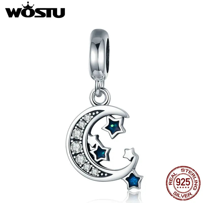 WOSTU Authentic 925 Sterling Silver Hot Sale Endless Love Charm Pendant Fit Bracelet Women Party Fashion DIY Jewelry Gift Making