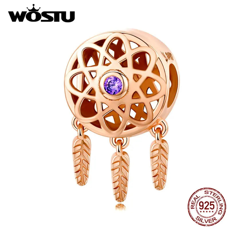 WOSTU Authentic 925 Sterling Silver Hot Sale Endless Love Charm Pendant Fit Bracelet Women Party Fashion DIY Jewelry Gift Making