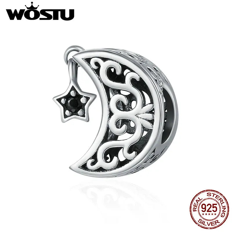 WOSTU Authentic 925 Sterling Silver Hot Sale Endless Love Charm Pendant Fit Bracelet Women Party Fashion DIY Jewelry Gift Making