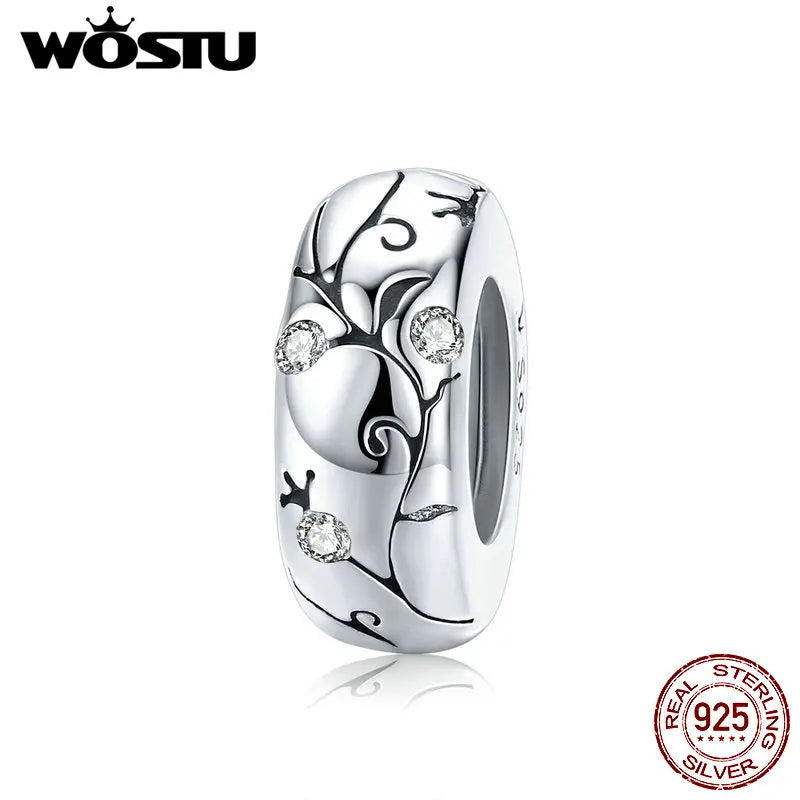 WOSTU Authentic 925 Sterling Silver Hot Sale Endless Love Charm Pendant Fit Bracelet Women Party Fashion DIY Jewelry Gift Making
