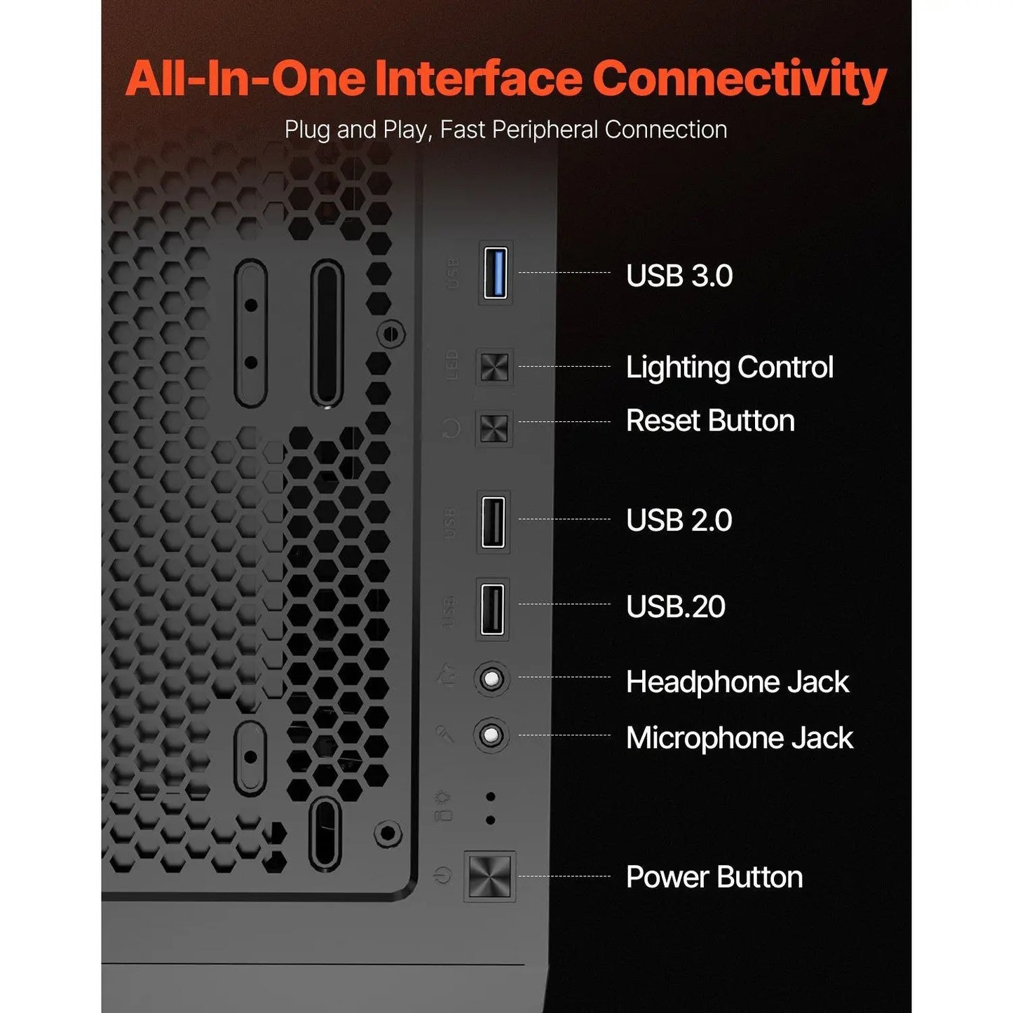 Mid-Tower PC Gaming Case with 3 X 120 mm ARGB Fans Compatible for ATX Motherboard for Computer Users