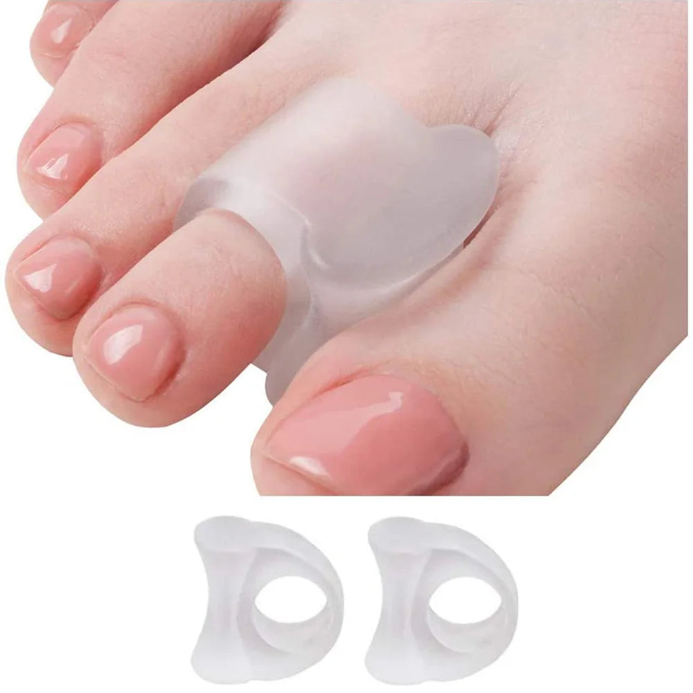 Daily Toe Bone Orthotics 2pcs SEBS Toe Separator Split Ring Pad Overlap Thumb Hallux Valgus Correction Corrector Tools