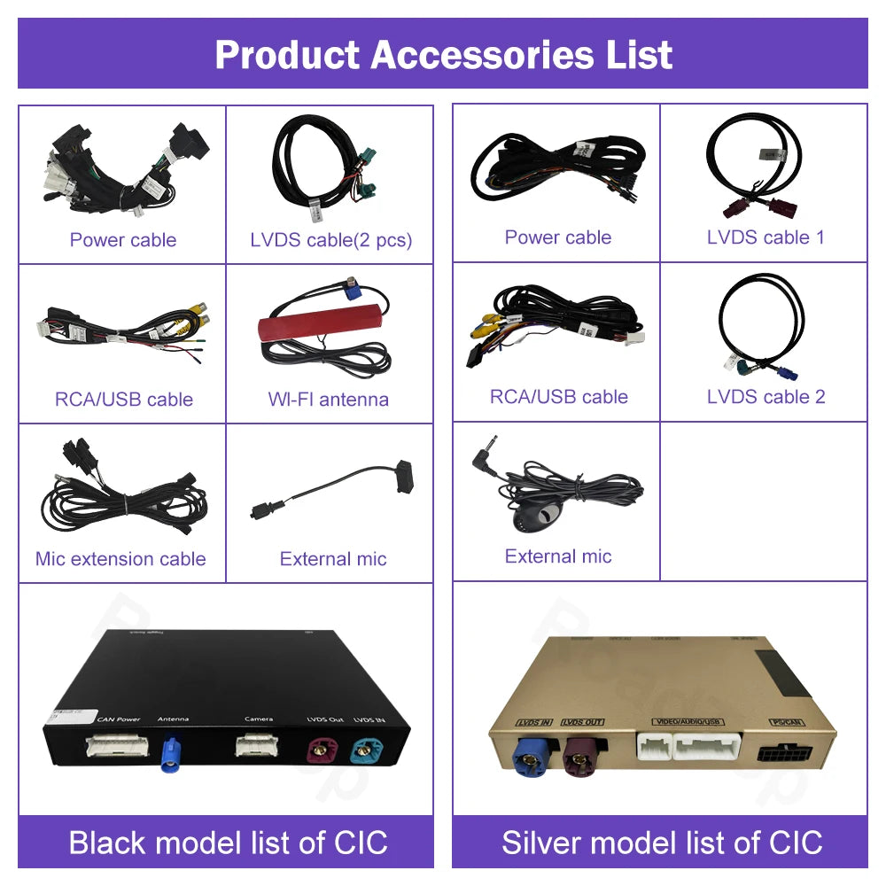 Road Top Wireless CarPlay for BMW Z4 E89 2009-2018, with Android Auto Mirror Link AirPlay Camera View USB Car Play Function