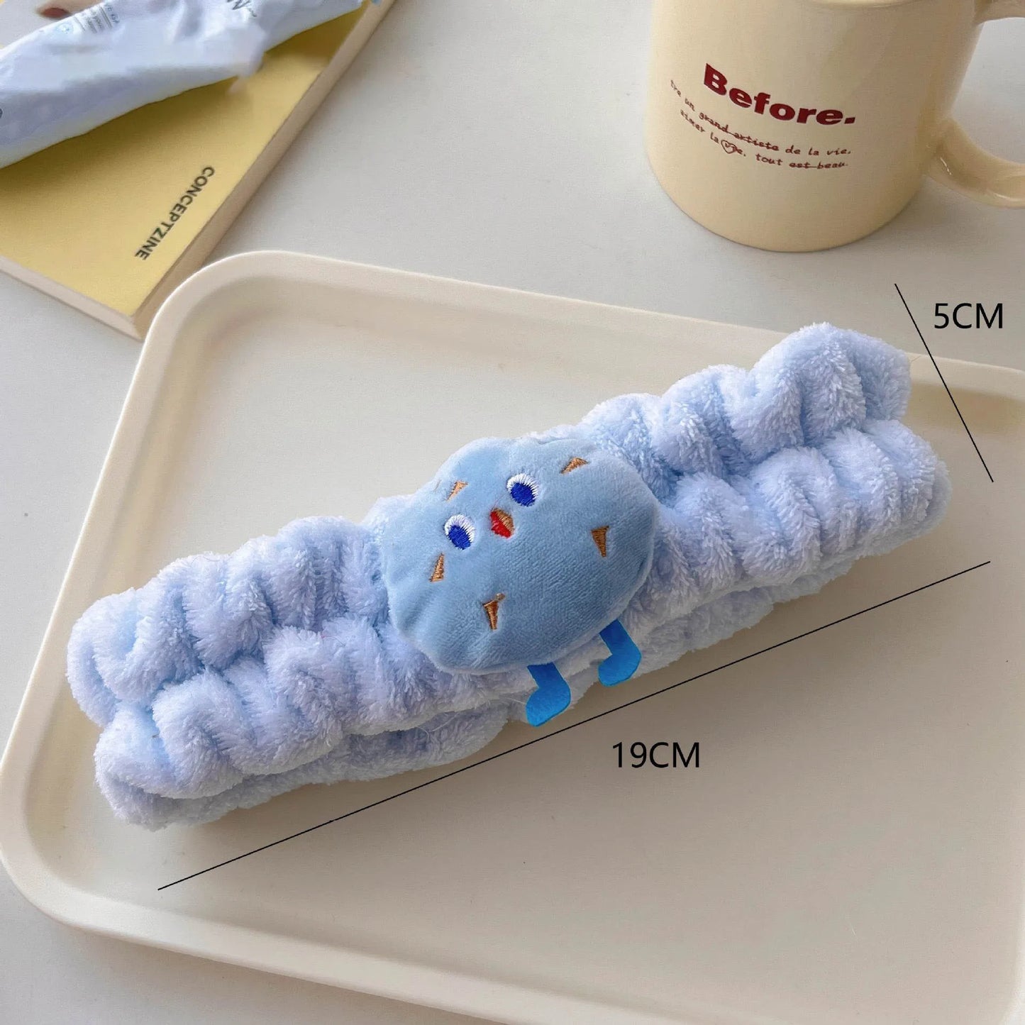 Cute Face Wash Hair Tie Wrist Atrap Children's Hand Washing Moisture-Proof Sleeves Warm Wrist Protection