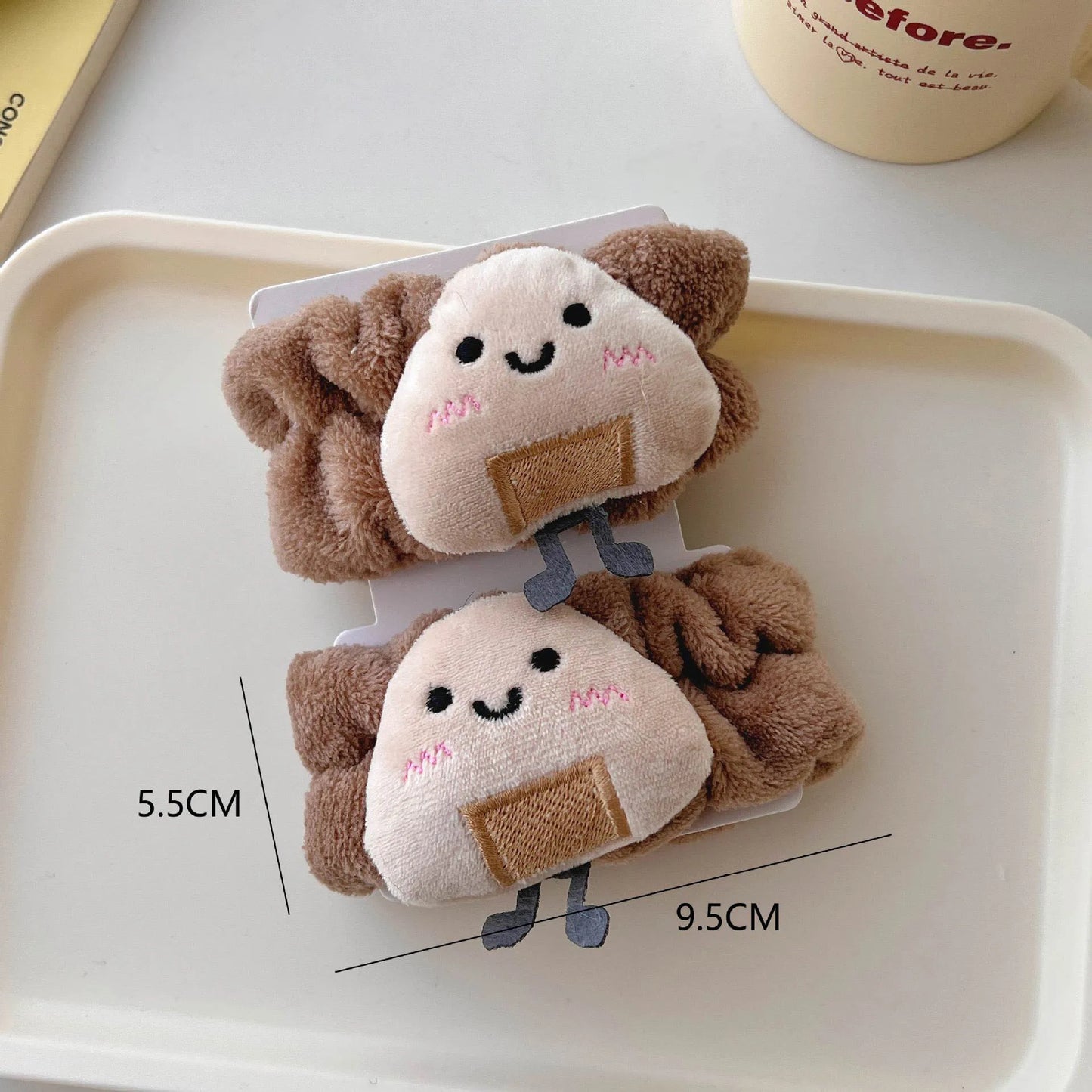 Cute Face Wash Hair Tie Wrist Atrap Children's Hand Washing Moisture-Proof Sleeves Warm Wrist Protection