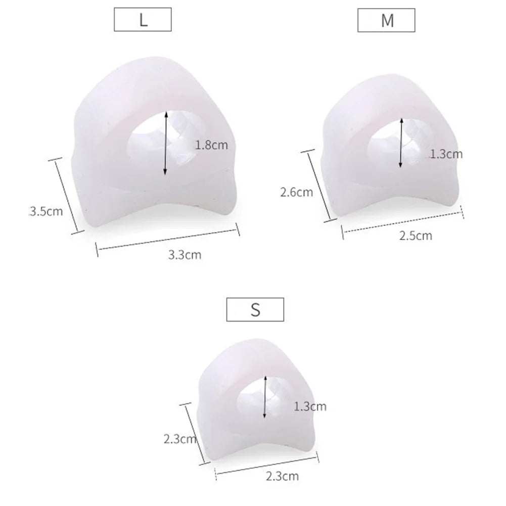 Daily Toe Bone Orthotics 2pcs SEBS Toe Separator Split Ring Pad Overlap Thumb Hallux Valgus Correction Corrector Tools