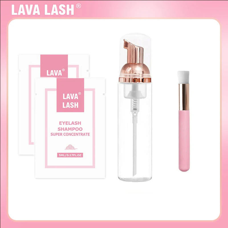 Lava Lash Super Concentrate Mousse Eyelash Shampoo Gentle Cleansing Grafting Foam Extension Eyelashes 5ml Makeup Tools