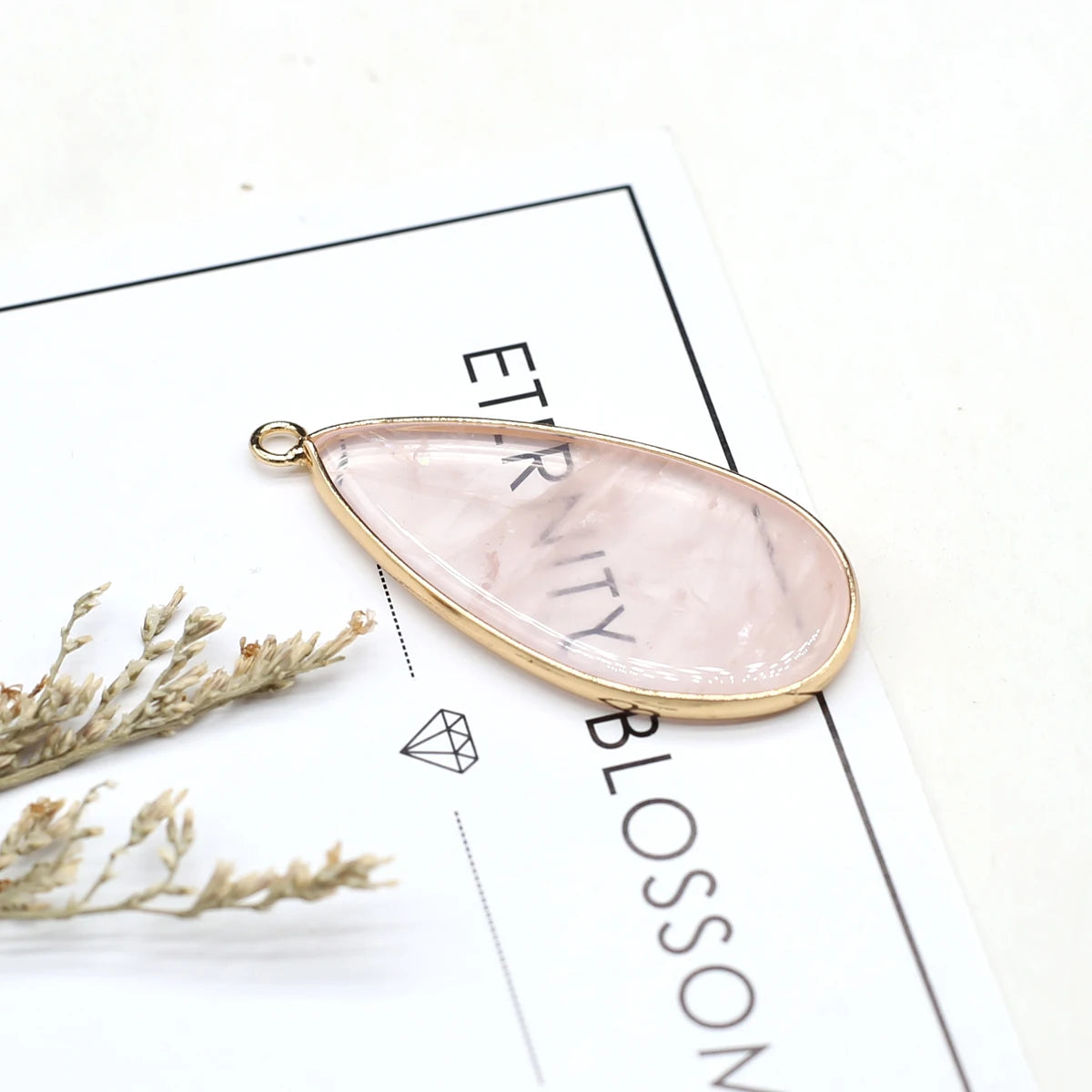 Natural Stone Pendants Water Drop Labradorite Amethyst for Trendy Jewelry Making DIY Women Necklace Accessory