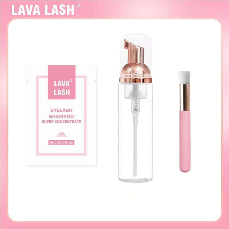 Lava Lash Super Concentrate Mousse Eyelash Shampoo Gentle Cleansing Grafting Foam Extension Eyelashes 5ml Makeup Tools
