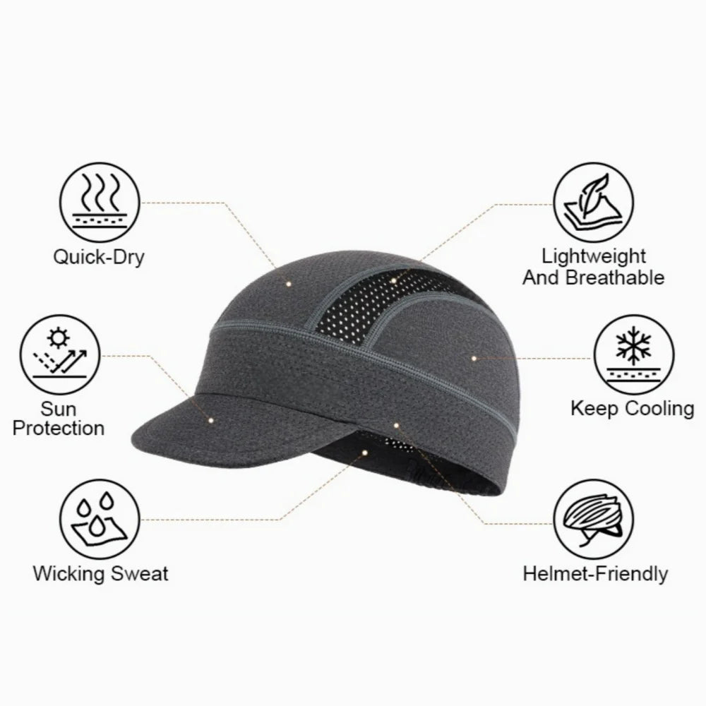 Cycling Cap Outdoor Sports Hat Highway Mountain Bike Caps Summer Sun Protection Breathable Small Brim Unisex Baseball Cap