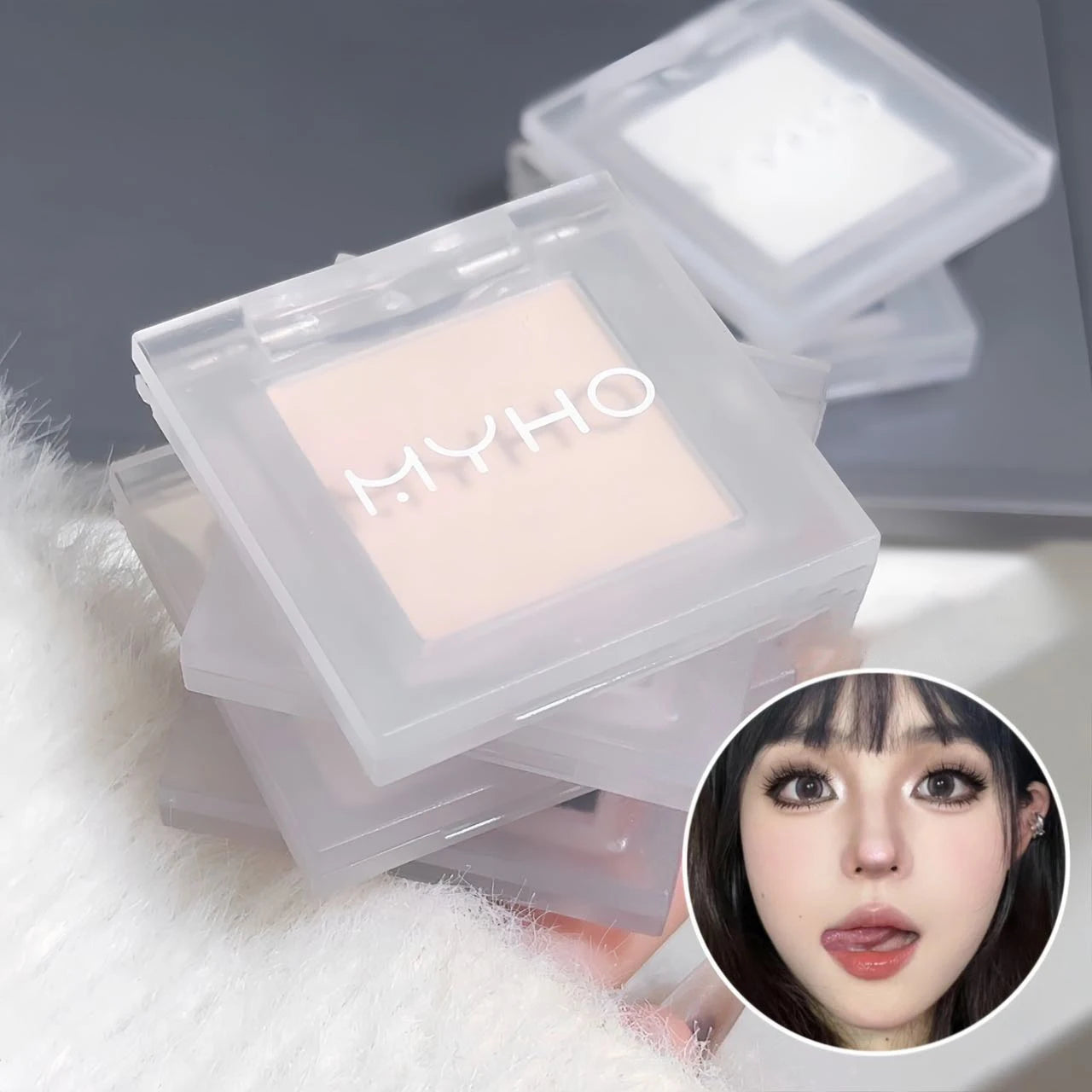 Monochrome White Jade Highlighter Eye Shadow Palette Waterproof Matte White Brighten Eye Head Lying Silkworm Eyeshadow Make Up