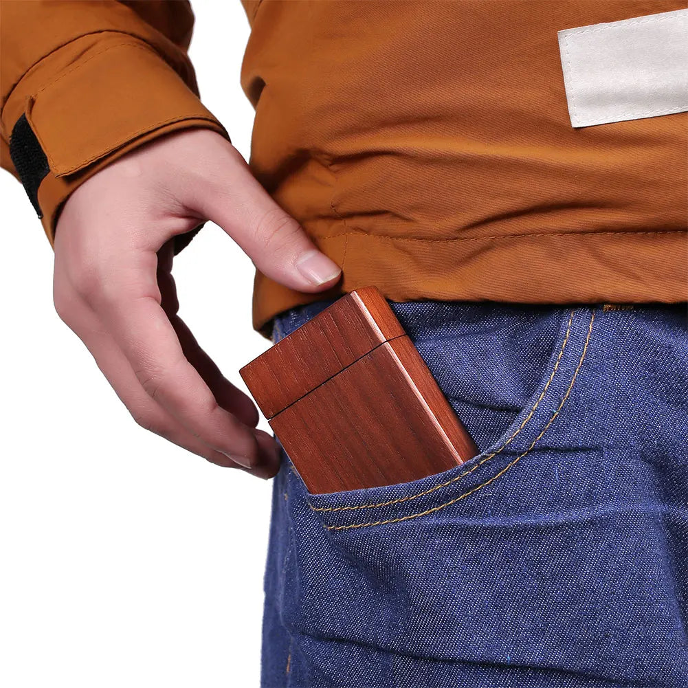 Guitar Picks Storage Box Compact Guitar Picks Case Walnut Guitar Wooden Pick Box Holder for Stringed Instrument