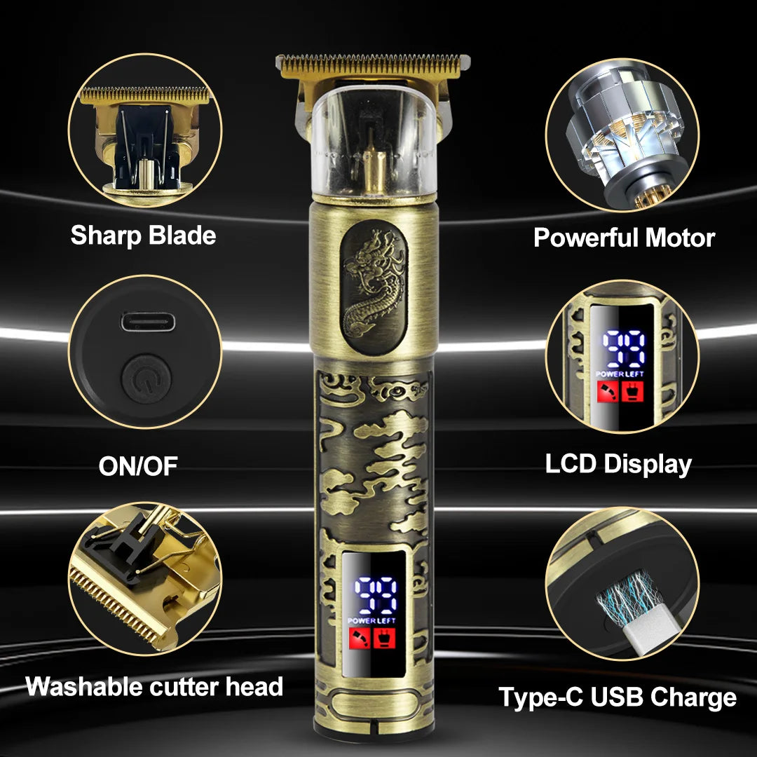 Sejoy Hair Clippers for Men Cordless Professional Electric Trimmers Rechargeable lLED Display Hair Cutting Kits