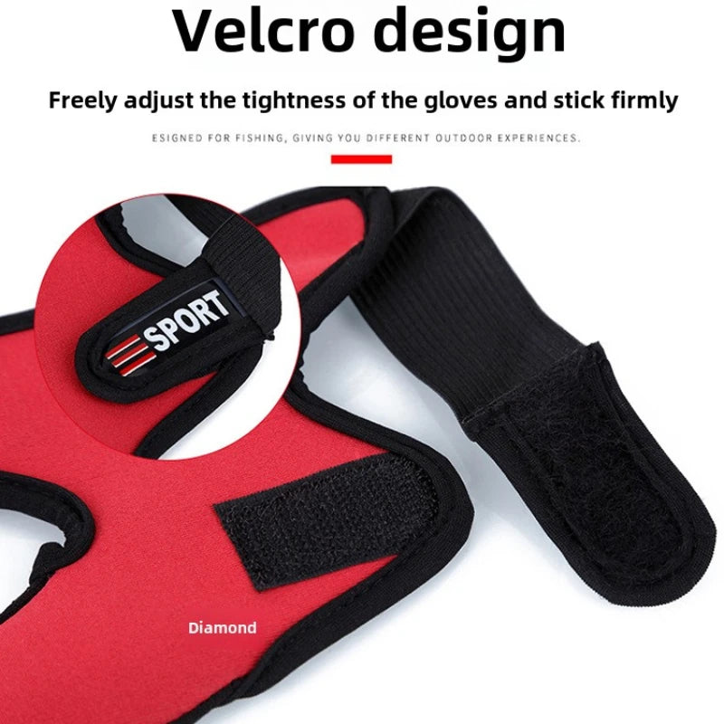 Fishing Equipment Anti Slip Two Finger Gloves for Fishing Summer Sun Protection Breathable Fishing Gloves Anti-wear Gloves