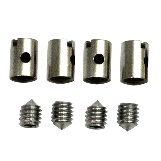 4 Sets Solderless Cable Nipples 5mm Throttle Choke for Motorcycle Scooter Quad Mower 5mm Throttle Choke Solderless Cable Nipples
