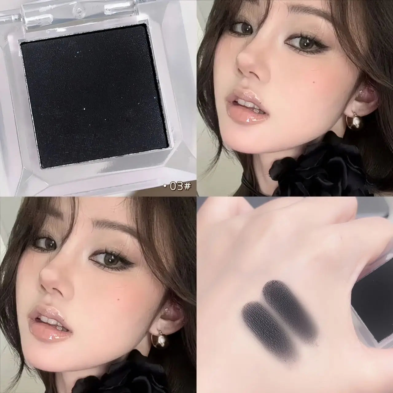 Monochrome White Jade Highlighter Eye Shadow Palette Waterproof Matte White Brighten Eye Head Lying Silkworm Eyeshadow Make Up
