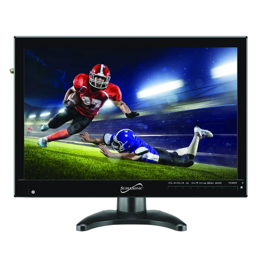 Portable 14\" Digital LED TV AC/DC Compatible with USB & SD Inputs