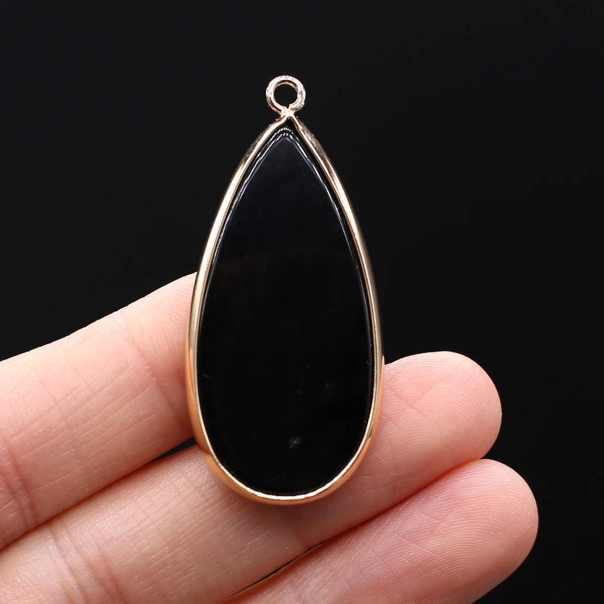 Natural Stone Pendants Water Drop Labradorite Amethyst for Trendy Jewelry Making DIY Women Necklace Accessory