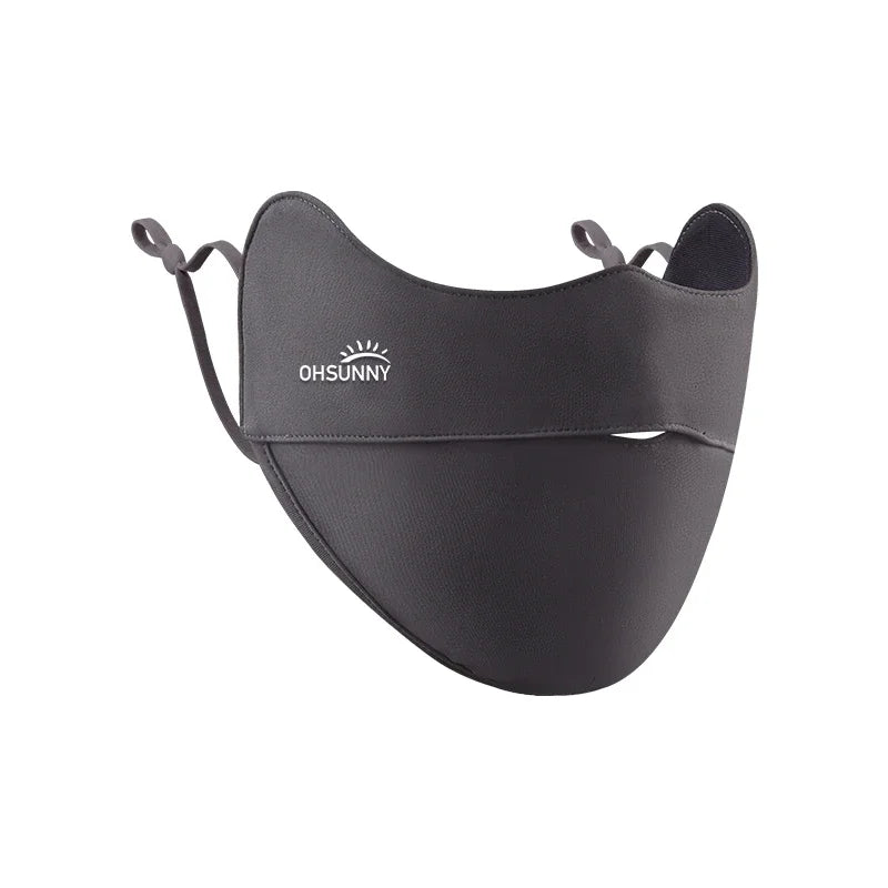OhSunny Sun Protection Face Mask UPF 50+ Summer Outdoor Anti-UV Quick Dry Open Nose Masks Breathable Facial Mouth Cover