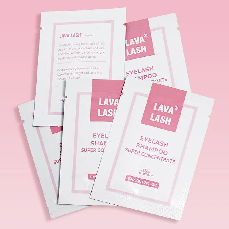 Lava Lash Super Concentrate Mousse Eyelash Shampoo Gentle Cleansing Grafting Foam Extension Eyelashes 5ml Makeup Tools