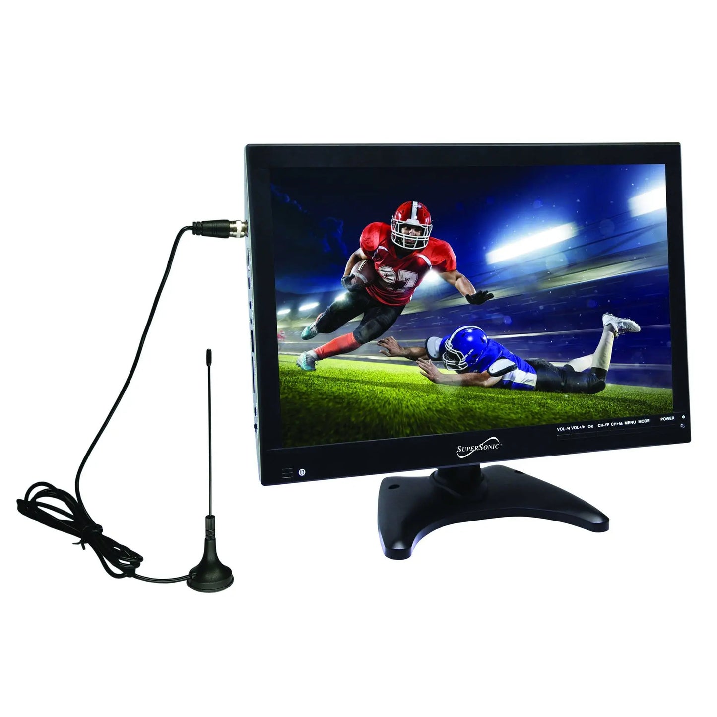 Portable 14\" Digital LED TV AC/DC Compatible with USB & SD Inputs