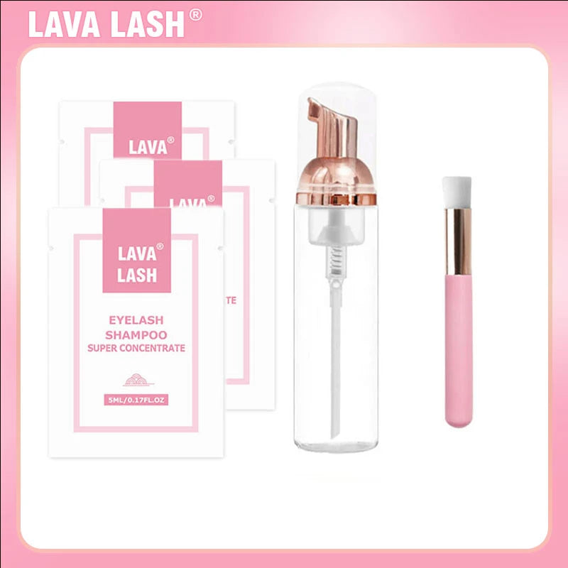 Lava Lash Super Concentrate Mousse Eyelash Shampoo Gentle Cleansing Grafting Foam Extension Eyelashes 5ml Makeup Tools