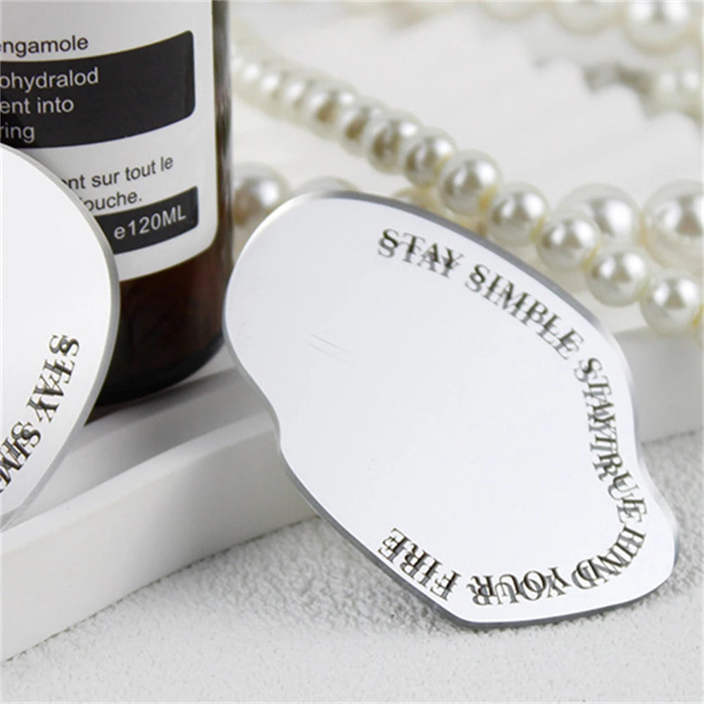 Irregular 3D Metal Make Up Mirror Grip Tok Griptok Korean Phone Holder Ring For iPhone Universal Accessories Phone Stand Bracket