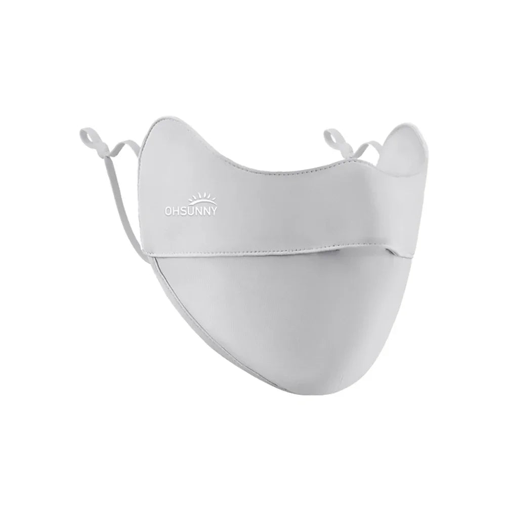 OhSunny Sun Protection Face Mask UPF 50+ Summer Outdoor Anti-UV Quick Dry Open Nose Masks Breathable Facial Mouth Cover