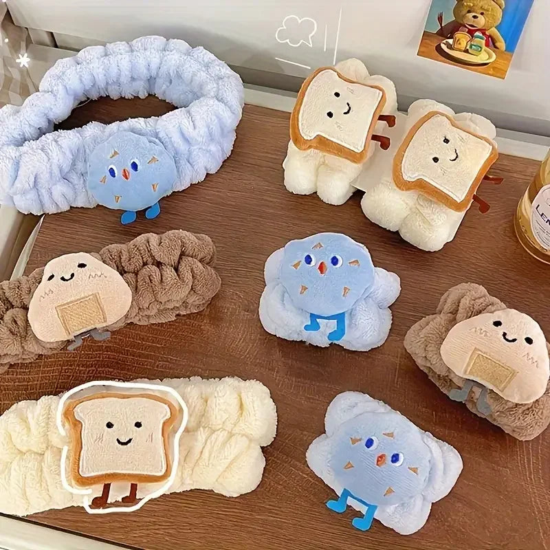 Cute Face Wash Hair Tie Wrist Atrap Children's Hand Washing Moisture-Proof Sleeves Warm Wrist Protection