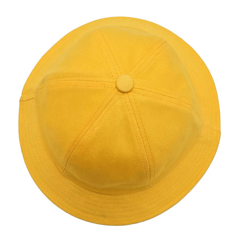 Spring New Children's Bucket Hat, Sunscreen Avisor Hat, Korean Trendy Outdoor Casual Little Yellow Hat, Kindergarten Hat