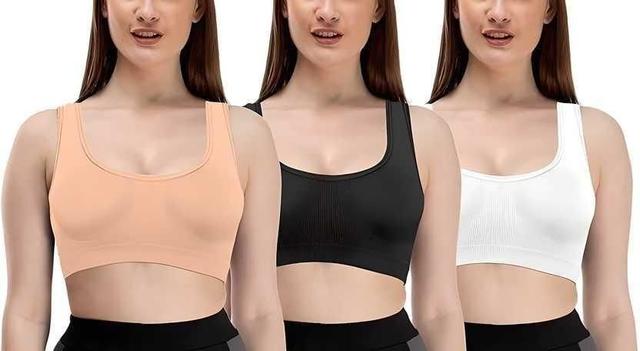 Woman multicolour Air Bra pack of 3